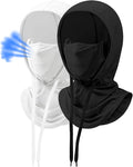3 in 1 Summer Cooling Balaclava Hood Face Mask with Ear Loops Men Women Sun UV Protection Breathable Full Head Cover