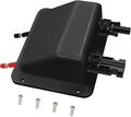 Waterproof Double Solar Cable Entry Gland,UV Resistance Dual Cable Entry Housing for Rv, Boat,Camper (with 0.33ft Cable (Black Entry Gland))