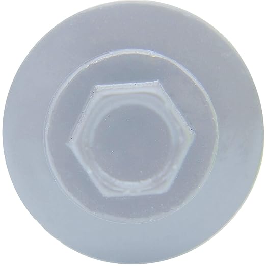 Metal Roofing Screw: (250) 12 x 1-1/2" BRITE WHITE Hex Sheet Metal Roof Screw. Sharp Point metal to wood siding screws. 9/16" EPDM washer.
