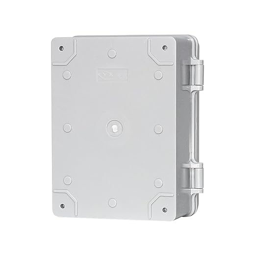 Electrical Box,Waterproof Electrical Junction Box IP66 ABS Electrical Junction Box, Dustproof Weatherproof Case with Mounting Plate for Outdoor Indoor Wiring Projects Gray Cover 7"x5.1"x3.5"
