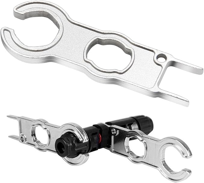1 Pair Solar Spanner Wrench for MC4 Connectors, Solar Connector Tool Assembly Spanners Wrenches, Solar Panel Connector Tool, Solar PV Disconnect removal Tools