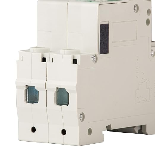 DC Miniature Circuit Breaker, 2 Pole 10 Amp, 250V-500VDC, 6kA Din Rail Mount Breaker with Thermal Magnetic Trip, DZ47-63 C10 2P, DC Solar MCB
