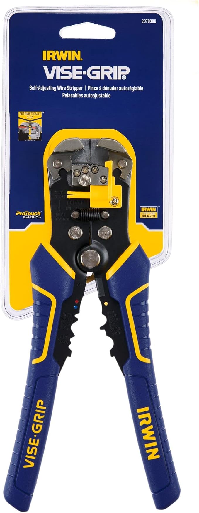 IRWIN VISE-GRIP Wire Stripper,2 inch Jaw,Cuts 10-24 AWG,ProTouch Grip for Maximum Comfort (2078300),(Pack of 2)