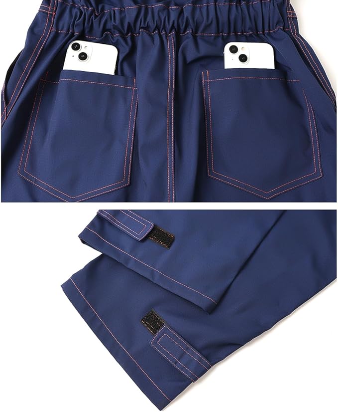 Men's Sleeveless Coveralls Multi-Functional Mechanics Workwear Stylish Work Coveralls Overalls Cargo Jumpsuit