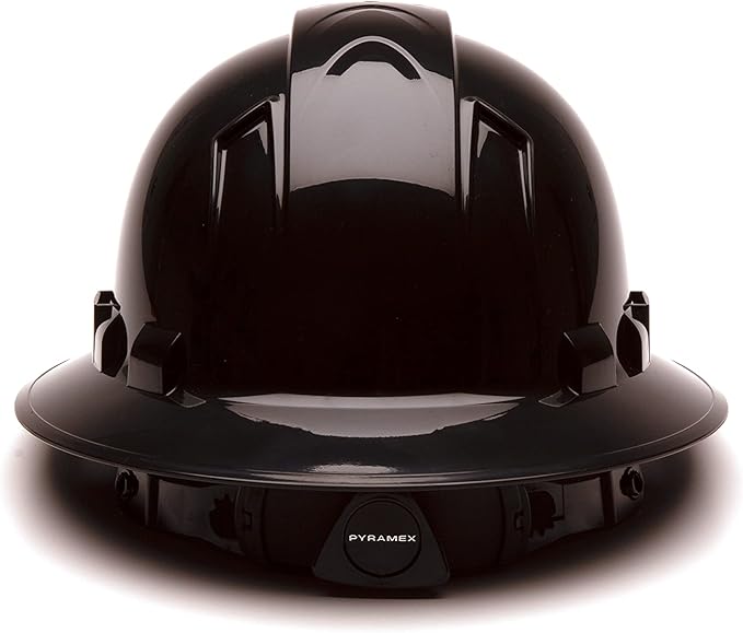 Pyramex Ridgeline Full Brim Vented Hard Hat 4 Point Ratchet Suspension