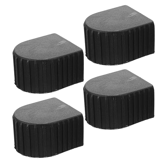 Cabilock 4Pcs Ladder Top Covers Non Slip Caps for Extension Ladders Safety Enhancer Fall Prevention Stabilizers Lightweight Easy to Install Ladder Accessories