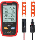 FrogBro Upgrade Solar Panel Tester Meter Photovoltaic Multimeter 800W, Solar MPPT Meter with Large Ultra Clear LCD, Smart MPPT Open Circuit Voltage Troubleshooting Utility Tool for Solar PV Testing