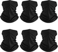 Geyoga 6 Pieces Summer UV Protection Cooling Neck Gaiter Face Clothing Neck Gaiter Mask Scarf Sunscreen Breathable Bandana