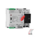 Mini ATS Automatic/Manual Transfer Switch 2P 125A AC110V, 2POLE 125amps ATS Dual Power Transfer Switch for Home Generator,Din Rail Mounted 110V Manual Transfer Switch Fast Transfer