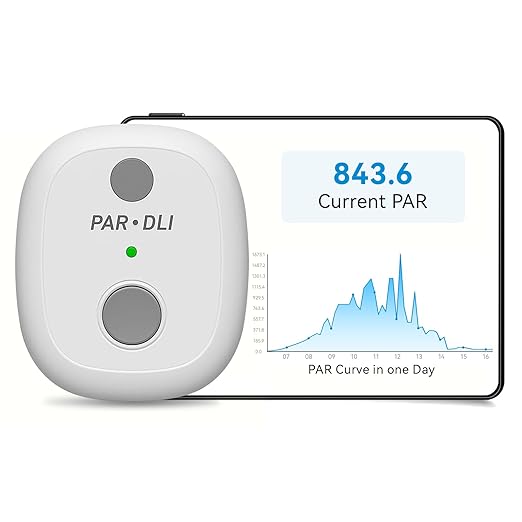 AH-PARDLI PAR Meter, Data Logging Function, 180 Days Long-Term Outdoor PAR & DLI Continuous Test, Data Exportable