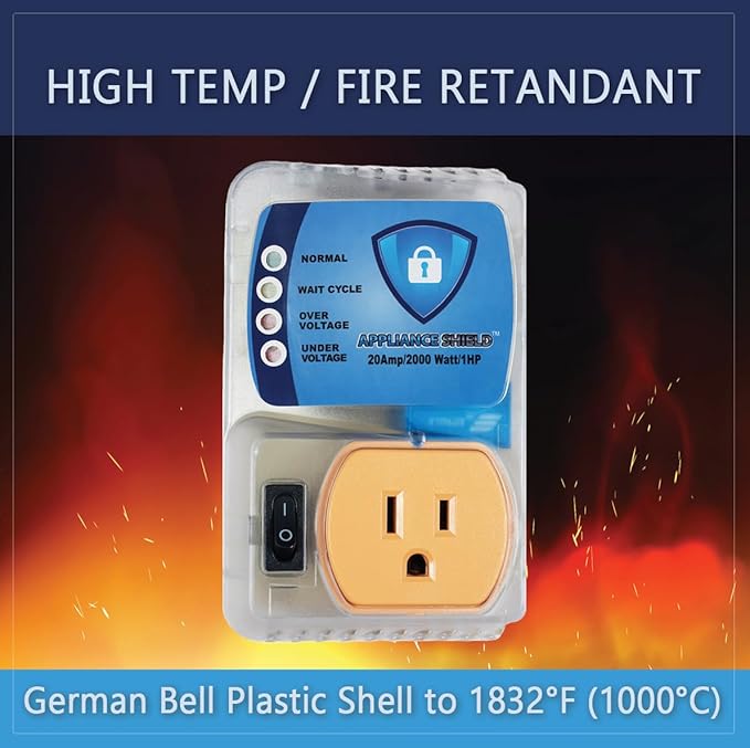Surge Protector - Protects Appliances From Damaging & Costly Voltage Spikes/Dips. Great for Refrigerators, Freezers, Dryers, Computers. Best in Class 20 Amp, 2200 Watts.