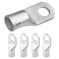 SELTERM 5pcs 4/0 AWG 1/2" Stud Tinned Copper Wire Lugs, Battery Lugs, Ring Terminals, Battery Cable Ends, 0000 Gauge Ring Terminal Connectors, UL Marine Grade Electrical Battery Terminal Connectors