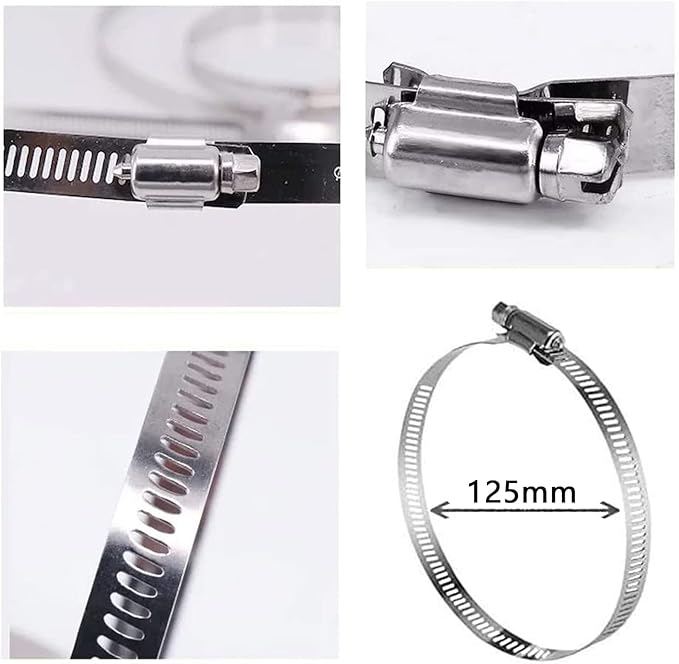 WiTi Universal Vertical Pole Mount for Security Camera, Stainless Steel Mounting Corner Bracket with 3 Loop Pipe Clamps, Suitable for CCTV Cameras LED Wall/Stage Lights, Solar Panels (small size)