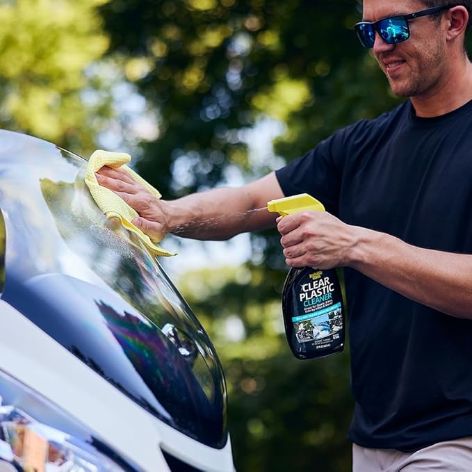 Invisible Glass 92084 Clear Plastic Cleaner for Cars, Motorcycles, RVs, Boats, Helmet Visors, Golf Carts, Acrylic and Vinyl Windows, Streak-Free, Haze-Free, Removes Static, 22 Fl Oz, Pack of 1