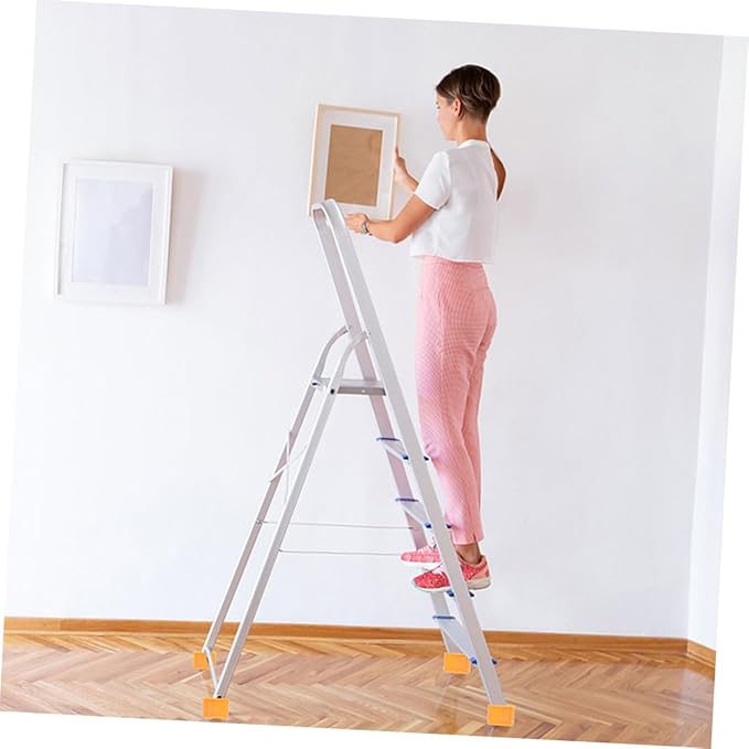 Gatuida 8pcs Non Slip Rubber Ladder Feet Caps Durable Protection Mats for Enhanced Floor Safety Easy Installation for All Ladder Types for Indoor and Outdoor Use