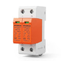 Baomain 2P (1P+N) Surge Protective,1000V DC 40kA,BMD1-C40 Single-Phase SPD with Neutral Protection,for Solar Charge Controllers and Industrial DC Circuits,DIN Rail Mounting,Flame Retardant Housing