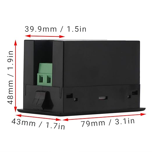 DROK AC Meter, AC 80-300V 100A Voltage Current Power Factor Frequency Electric Energy Monitor Ammeter Voltmeter Multimeter Tester 110V 220V Digital Color LCD Volt Amp Watt Detector Reader Panel