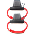 VANTRONIK Waterproof Maxi Inline Fuse Holder with 10 Gauge AWG Wire 13.8 Inches Long, Fit for Big Blade Fuse in Vehicle/Boat/RV/Tractor Up to 80A DC, Super Heavy Duty, 2 Pack