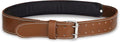 LAUTUS 3-Inch Tapered Padded Work Belt in Heavy Oiled Tanned Leather| 32-Inch to 45-Inch | Brown|