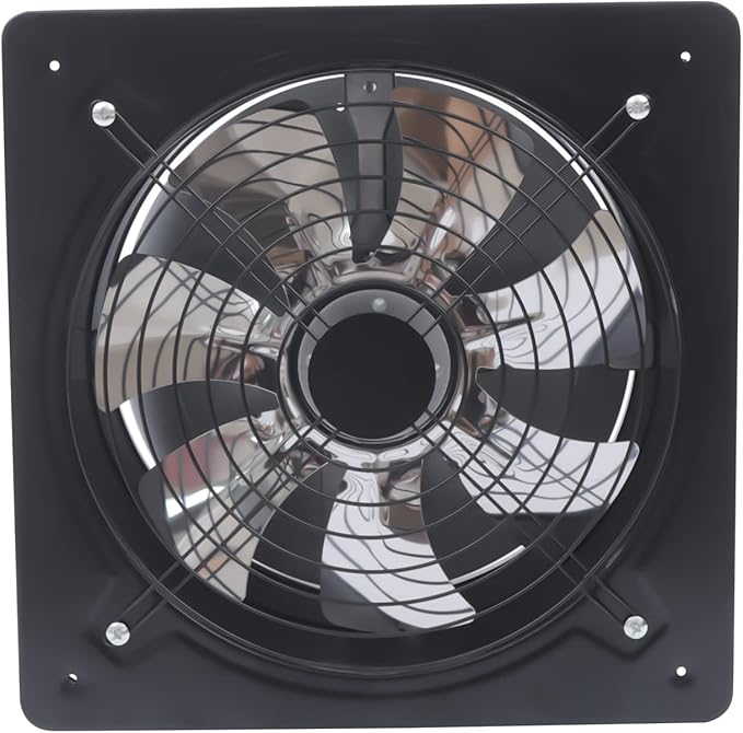 12'' Explosion Proof Exhaust Fan, 125W Industrial Axial Flow Fan Utility Blower Ventilator Extractor Factory Extraction Ventilation for Garage Shops Kitchen, 2800RPM