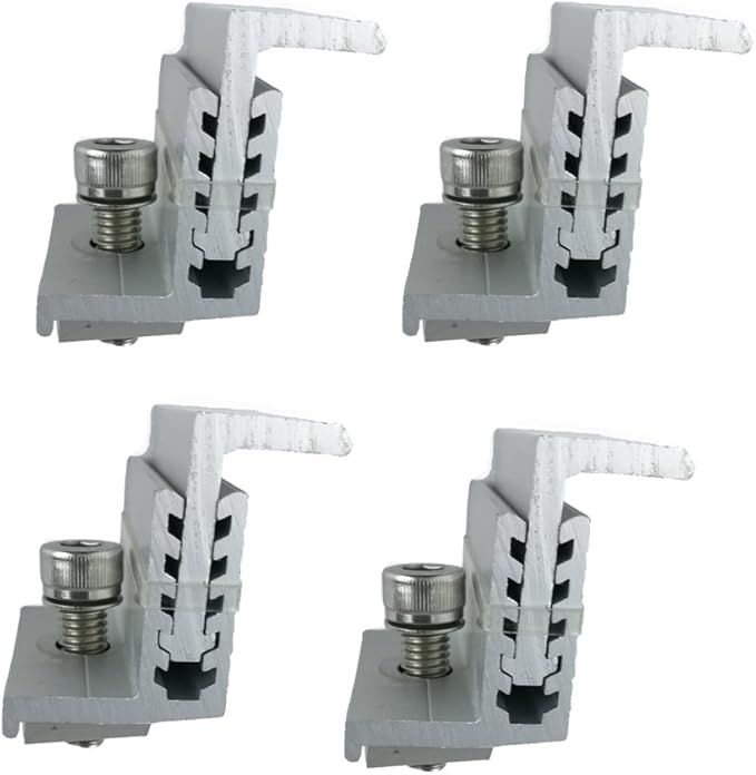 Solar Panel Assembly Mounting Z Bracket Kits 4 Units Adjustable