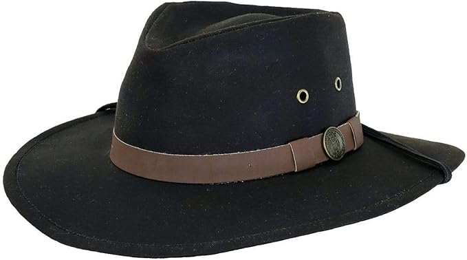 Outback Trading Company Unisex 1480 Kodiak UPF 50 Waterproof Breathable Outdoor Western Cotton Oilskin Hat