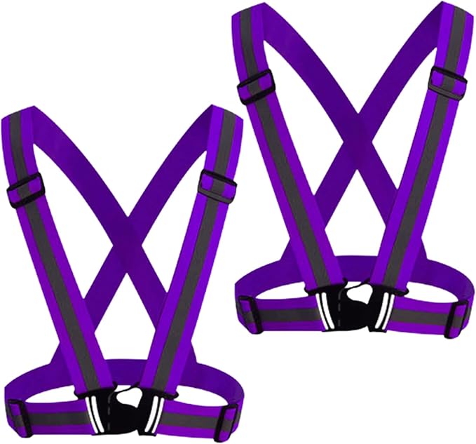 Reflective Vest, High Visibility Safety Vest Straps Reflective Gear for Night Running Walking Cycling for Men Women Kids