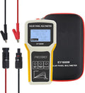 FrogBro Upgrade Solar Panel Tester Photovoltaic Multimeter Upgrade 1600W with Ultra Clear LCD, Smart MPPT Open Circuit Voltage Troubleshooting Utility Tool for Solar PV Testing (LCD 1600W)