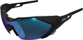 Mechanix Wear: Vision Type-E Safety Glasses with Advanced Anti Fog, Scratch Resistant, Black Half Framed Protective Eyewear, Lightweight, Adjustable Arms and Nose, For Outdoor Use (Blue Mirror Lens)