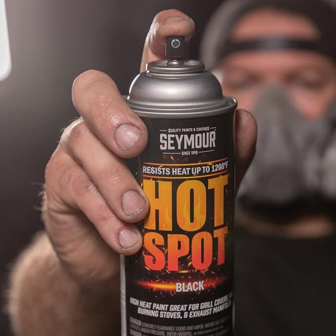 Seymour 16-1203 Hot Spot High Temperature Paints, Black