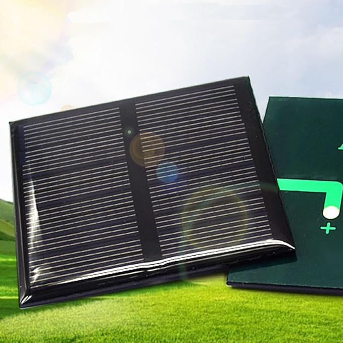 10pcs Mini Solar Panel 3V 150mA Epoxy Polycrystalline Solar Cell Panel 60mm x 55mm/2.36" x 2.17" for for DIY Charge Solar Panels DIY Electric Toy
