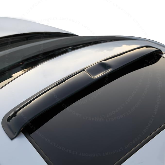 38" 980mm Universal Dark Smoke Sunroof Visor Moonroof Wind Deflector Shade Guard
