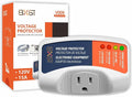 BXST One Outlet Plug in Voltage Protector for Home Protects Against High and Low Voltage Surge Protector for Refrigerator/TV/PC 120V 1800W (1 Pack)…