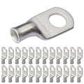 SELTERM 25pcs 8 AWG 5/16" Stud (Wide Pad) Marine Grade Tinned Copper Battery Cable Lugs,8 Gauge Ring Terminals,UL Wire Lugs Electrical Battery Cable Ends,Tinned Copper Lugs Battery Terminal Connectors