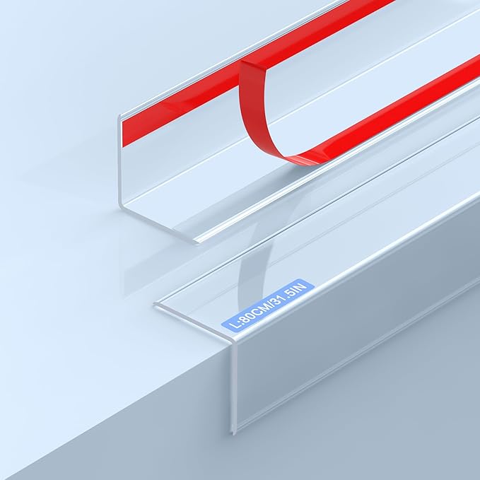 2PCS Clear Self-Adhesive Wall Corner Protectors，Corner Guards & Edge Protector for Wall Door Frame Cabinet Baseboard & Door, Table, Stair (31.5" X 1.18")