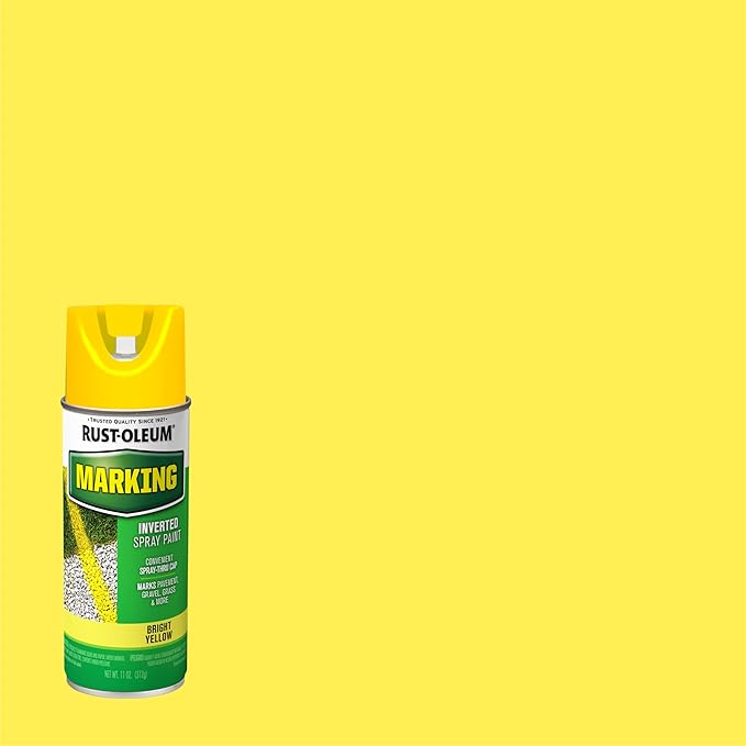 Rust-Oleum 1997830 Specialty Marking Spray Paint, 11 oz, Bright Yellow