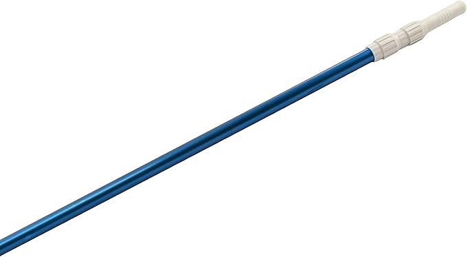 Aqua Select 5-15 Foot Telescoping Pool Vacuum Pole | Aluminum Pole for Skimmers Brushes Vacuums | Expandable Swimming Pool Pole | Attach to Pool Brushes, Nets and Skimmer Nets