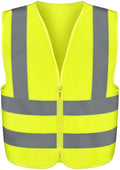 Neiko High Visibility Safety Vest ANSI Class 2, No Pocket, Neon Yellow, 6X-Large (6XL)