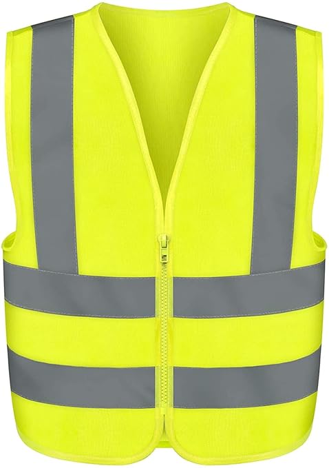 Neiko High Visibility Safety Vest ANSI Class 2, No Pocket, Neon Yellow, 6X-Large (6XL)