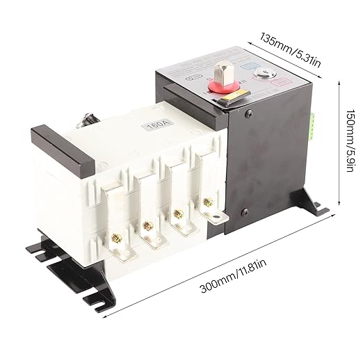 Generator Transfer Switch Automatic Transfer Switch Walfront Automatic Isolated 400V (160A) 3-Position Manual & Automatic Operation IP54 Rated