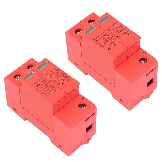 2P Protective Devices 2pcs 2P Protective Devices 40KA DC Photovoltaic Arrester with Remote Protectors (DC 1000V)