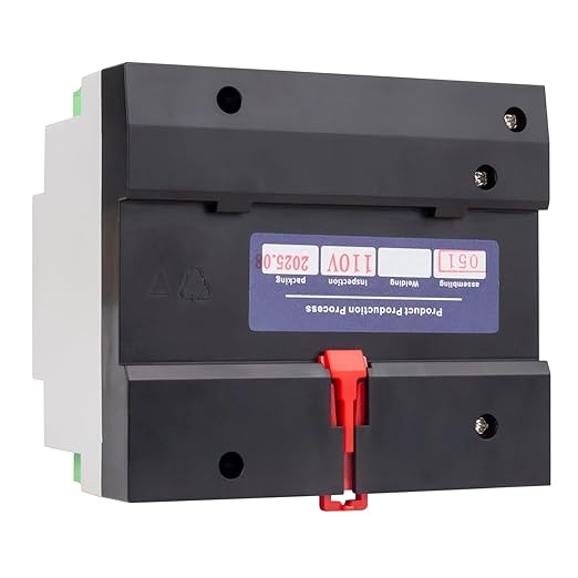 Automatic Transfer Switch for Generator 110V, 2Pole 63A 80A 100A 125A ATS Dual Power Switch with Manual Control, DIN Rail Mount, for Home RV Emergency Backup (2P 110V, 100A)
