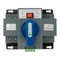 63A Automatic Transfer Switch, 220V 2P Dual Power Generator Changeover Switch with Manual/Auto Mode, Fast 2s Switching for Home & Commercial Use