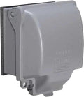 TayMac MX6200 RaynGuard Extra Duty Metal Weatherproof in-Use Cover, 2-Gang, Gray