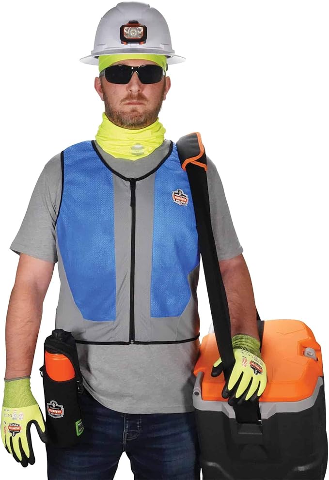 Ergodyne Chill-Its 6667 Cooling Vest, Evaporative PVA Material for Fast Cooling Relief