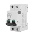 2P C65H-DC 250V DC Miniature Circuit Breaker DIN Rail Photovoltaic Switch for Solar Panels Grid System White(40A)