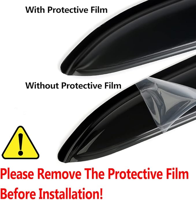 34inch 880mm Universal Fit Rain Snow Guard Sun roof Wind Deflector, 1pc Tape-On Dark Smoke Tint Auto Moonroof Window Visor RN88