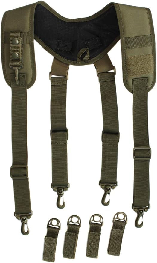 MELOTOUGH Tactical Suspenders for Duty Belt Harness,Police Suspenders Duty belt Padded Adjustable