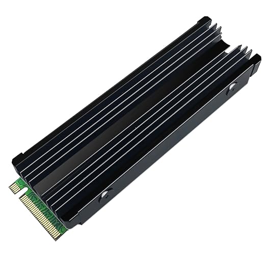 M.2 NVMe Heatsink, 2280 SSD Heat Sink for Single/Double Sided With Thermal Silicone Pads for PC/PS5 PCIE or SATA SSD (2PCS)