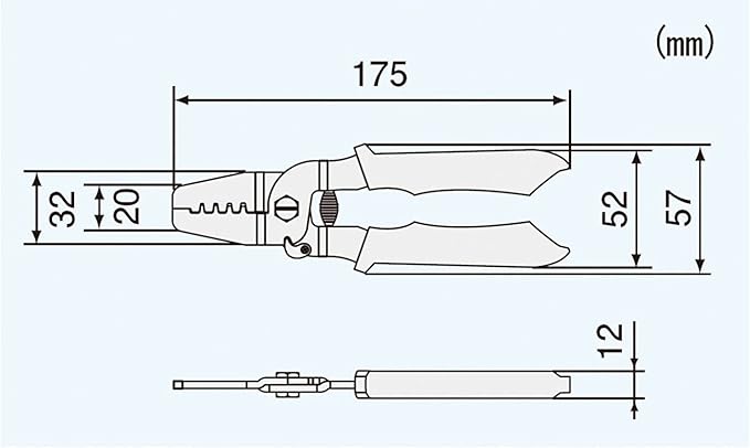 ENGINEER PA-20 Universal Connector Crimping Pliers 175mm. Made in Japan. Crimp AWG #28 to #18 in Micro Connectors, 2.5mm pitch to 5mm pitch connector pins